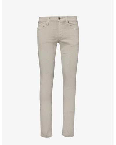 PAIGE Lennox Slim-fit Tapered-leg Woven Jeans - Grey
