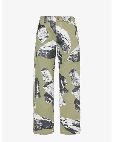 Market Talus Graphic-print Cotton Pants - Green