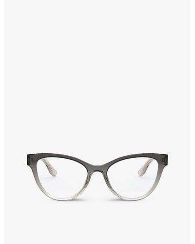 Miu Miu Mu01tv Cat's-eye Frame Acetate Optical Glasses - Gray