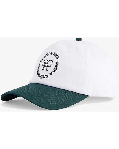 Sporty & Rich Logo-embroidered Wool Baseball Cap - White