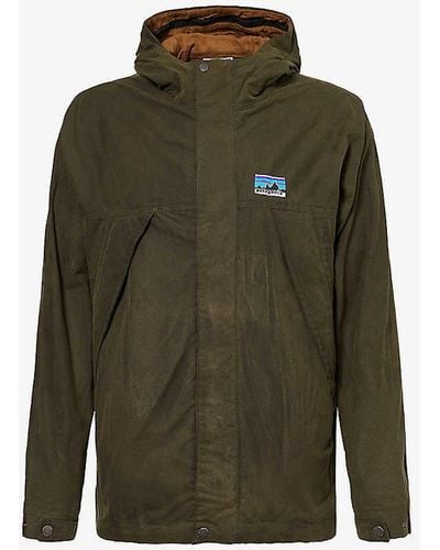 Patagonia 50th Anniversary Brand-patch Relaxed-fit Cotton Jacket - Green
