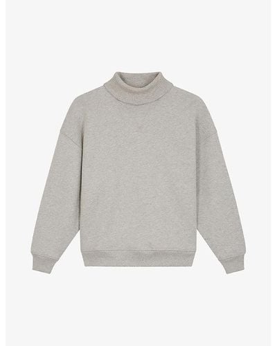 Soeur Vito Oversized Organic-cotton Sweatshirt - Gray