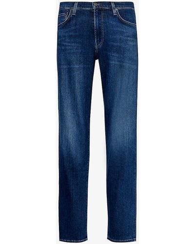 Citizens of Humanity Adler Classic-fit Tapered Stretch-denim Jeans - Blue