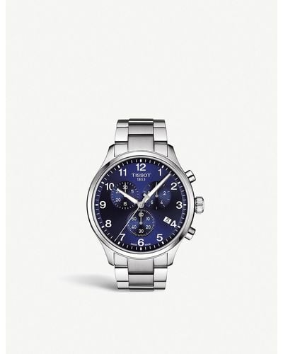 Tissot Chrono Xl Classic Stainless Steel Watch - Blue