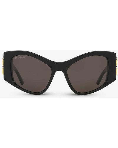 Balenciaga 6e000311 Bb0287s Cat Eye-frame Acetate Sunglasses - Grey