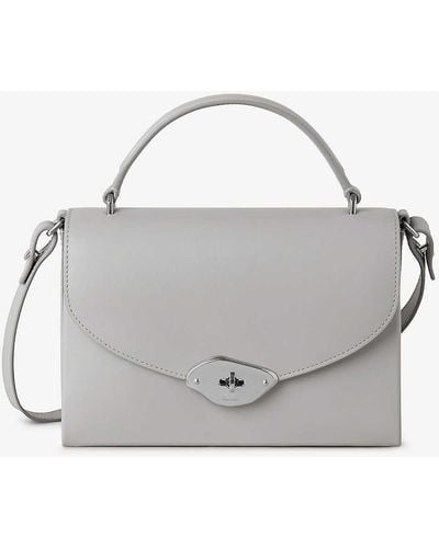 Mulberry Lana Leather Top-handle Bag - Grey