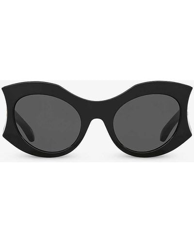 Balenciaga Bb0256s Cat-eye Acetate Sunglasses - Black