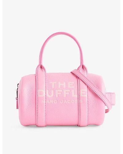 Marc Jacobs The Mini Duffle Leather Duffle Bag - Pink