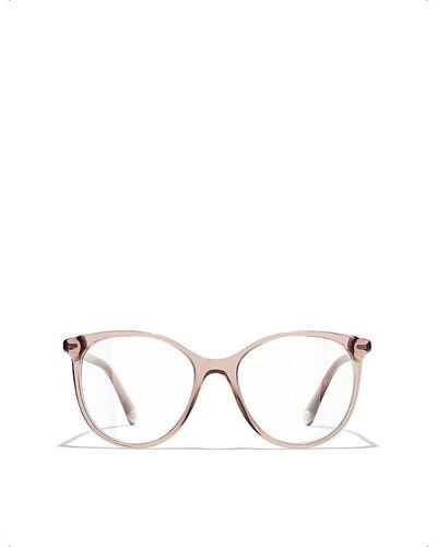Chanel Pantos Eyeglasses - Natural