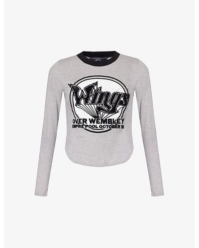 Stella McCartney Wings Baby Graphic-pattern Cotton-jersey T-shirt - White