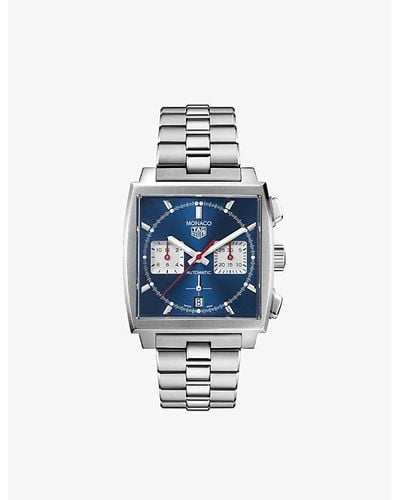 Tag Heuer Cbl2111.ba0644 Monaco Stainless-steel Automatic Watch - Blue