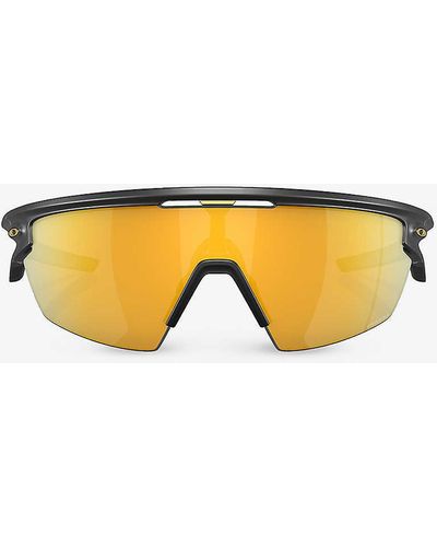 Oakley Oo9403 Sphaera Wrap-around Acetate Sunglasses - Yellow