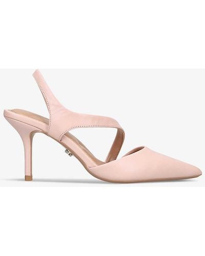 Carvela Kurt Geiger Symmetry Leather Court Heels - Pink
