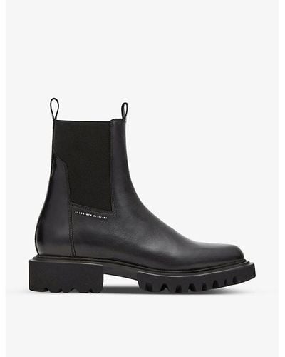 AllSaints Hayley Leather Chelsea Boots - Black