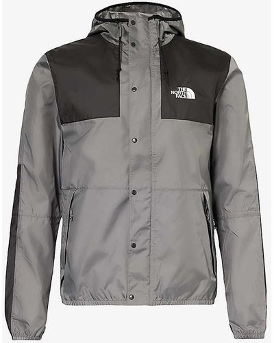 The North Face Smoked Brand-motif Regular-fit Shell Jacket X - Grey