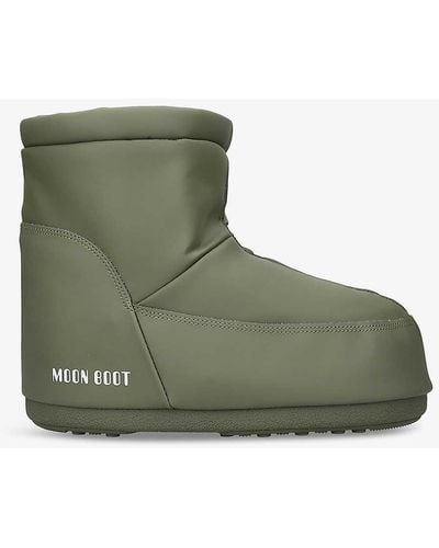 Moon Boot Icon Low Logo-print Shell Boots - Green