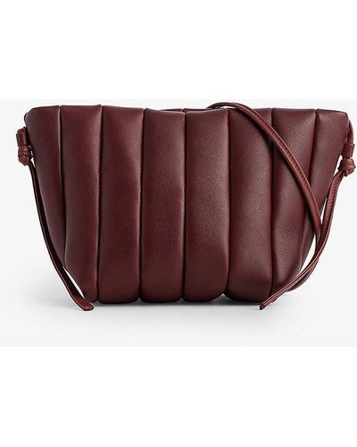 Maeden Boulevard Quilted Leather Cross-body Bag - Purple