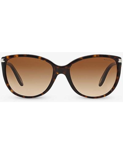 Ralph Lauren Ra5160 Square-frame Tortoiseshell Acetate Sunglasses - Brown
