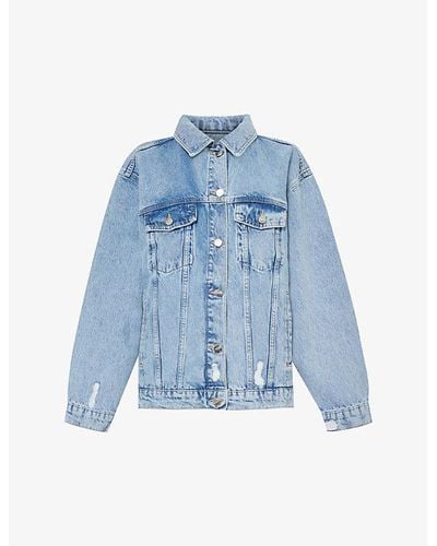 Anine Bing Rory Relaxed-fit Denim Jacket - Blue