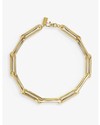 Lauren Rubinski Extra-large Link 14ct Yellow-gold Necklace - Metallic