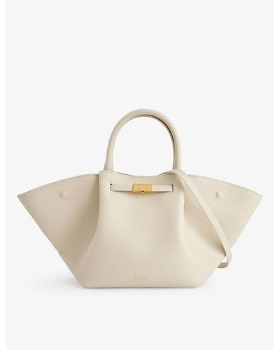 DeMellier London The Midi New York Leather Tote Bag - Natural