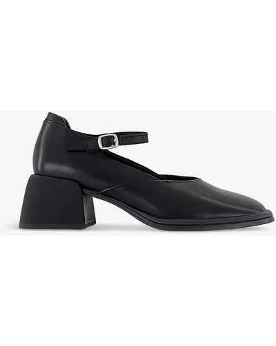 Vagabond Shoemakers Ansie Leather Mary-jane Courts - Black