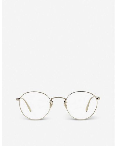 Oliver Peoples Ov1186 Coleridge Metal-framed Eyeglasses - Natural
