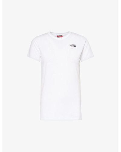 The North Face Dome Brand-embroidered Cotton T-shirt - White