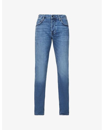 Neuw Artful iggy Slim-fit Straight-leg Cotton-blend Jeans - Blue