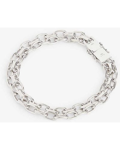 Tom Wood Vintage Rhodium-plated Sterling- Chain Bracelet - White