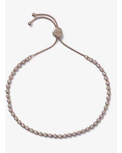 The White Company Kiss Platinum-plated Brass And White Zirconia Necklace - Metallic