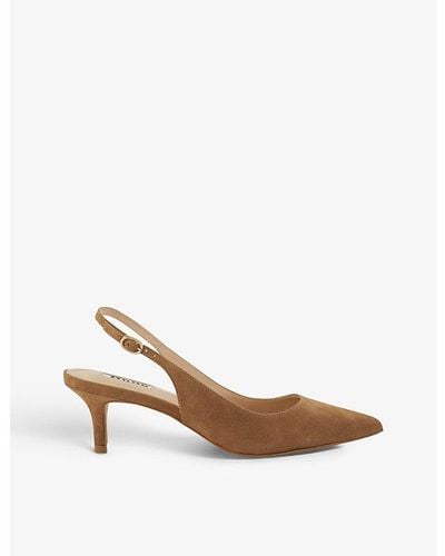 Dune Celini Pointed-toe Suede Slingback Courts - Multicolor