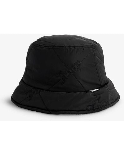 Juicy Couture Quilted Recycled Nylon Bucket Hat - Black