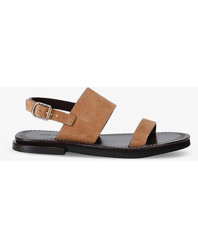 Dries Van Noten Open-toe Leather Sandals - White