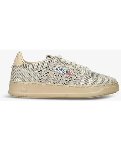 Autry Easeknit Panelled Mesh Low-top Trainers - White