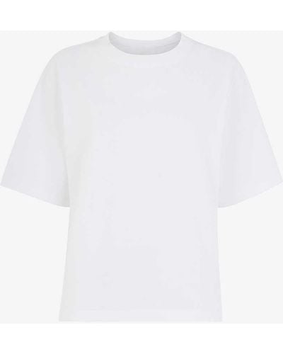 Whistles Short-sleeve Relaxed-fit Cotton T-shirt - White