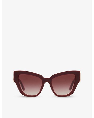 Dolce & Gabbana Dg4404 Cat Eye-frame Acetate Sunglasses - Purple