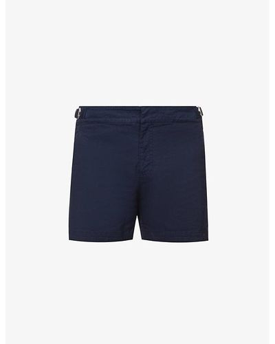 Orlebar Brown Bulldog Regular-fit Stretch-cotton Shorts - Blue