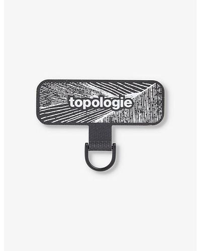Topologie Dring Brand-print Woven Phone Strap Adapter 5cm - White