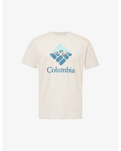 Columbia Rapid Ridge Graphic-print Organic-cotton Jersey T-shirt - White