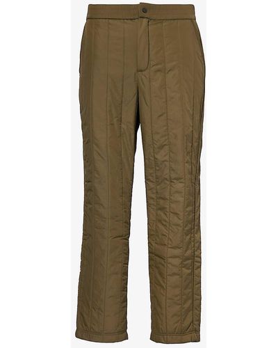 Canada Goose Carlyle Quilted Straight-leg Regular-fit Shell Trousers - Green