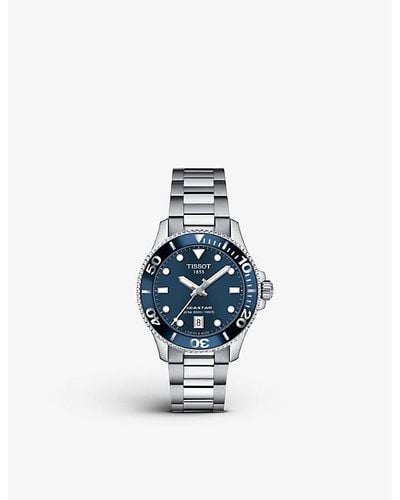 Tissot T120.210.11.041.00 Seastar 2000 Stainless-steel Watch - Blue