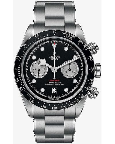 Tudor Unisex M79360n0001 Bay Chrono Steel Automatic Watch - Black
