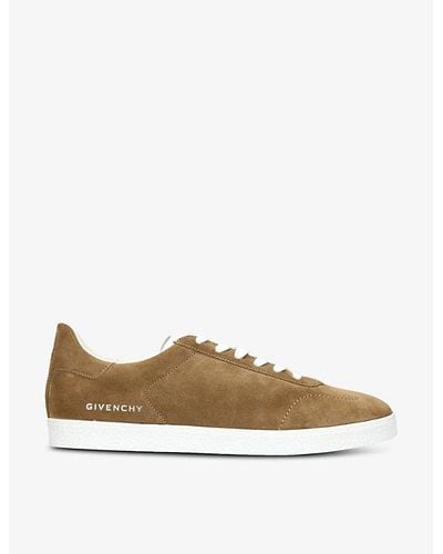 Givenchy Town Suede Low-top Sneakers - Natural