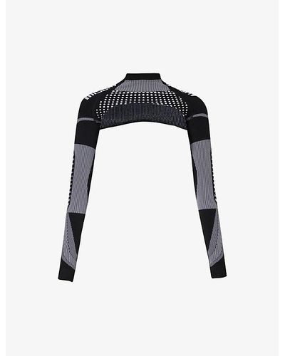 MISBHV Sport High-neck Stretch-woven Top - Black