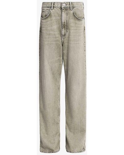 AllSaints Blake Relaxed-fit Low-rise Denim Jeans - Natural