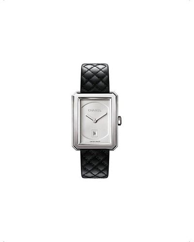 Chanel H6954 Boy·friend Leather And Steel Quartz Watch - White