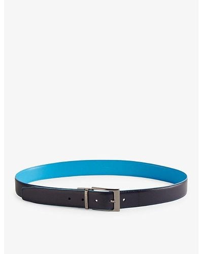 Ted Baker Vy Kacin Reversible Leather Belt - Blue