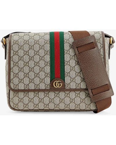 Gucci Monogram-pattern Coated-canvas Cross-body Bag - Multicolour
