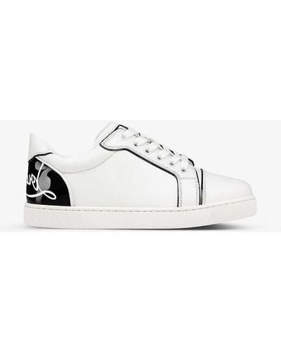 Christian Louboutin Fun Vieira Leather Trainers - White